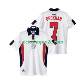 Inghilterra BECKHAM 7 Retro Maglia Prima 1998 Manica Corta